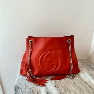 Large Gucci Soho Chain Shoulder bag Crossbody bag